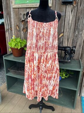2XL liberty love Tye dye mini sundress spaghetti straps